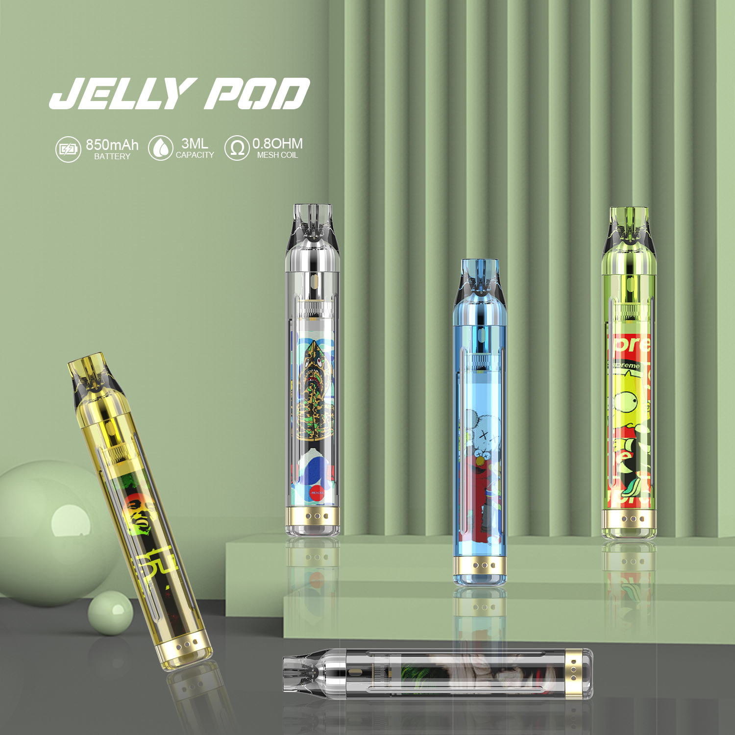 Jelly Pod-Blau